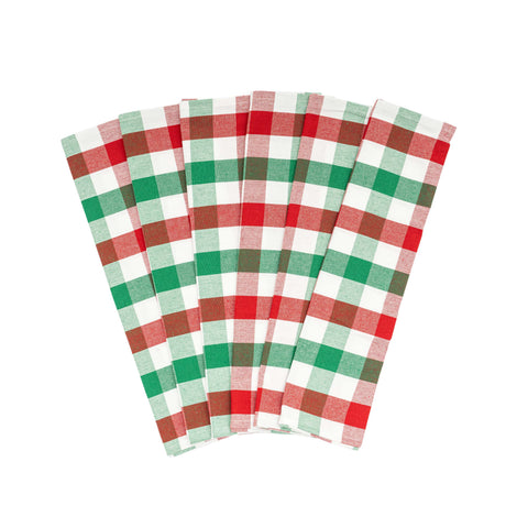 Plaid Kitchen Towels - College Bath and Body