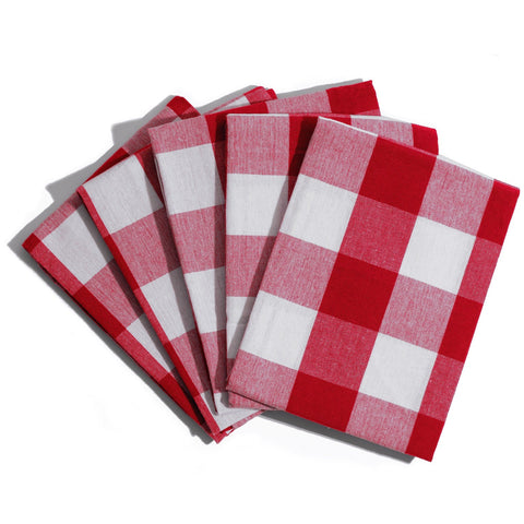 Plaid Kitchen Towels - College Bath and Body