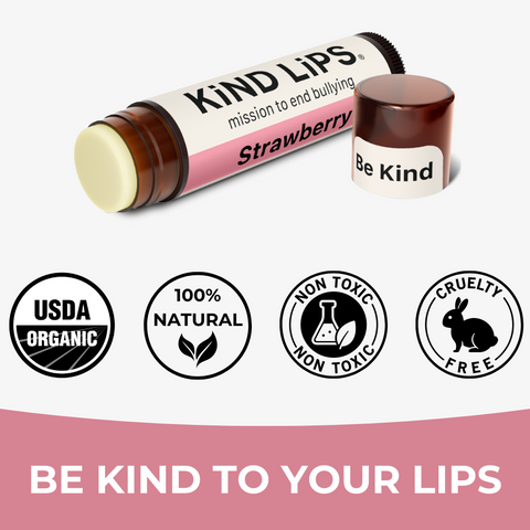 Strawberry Organic Lip Balm - College Bath and Body